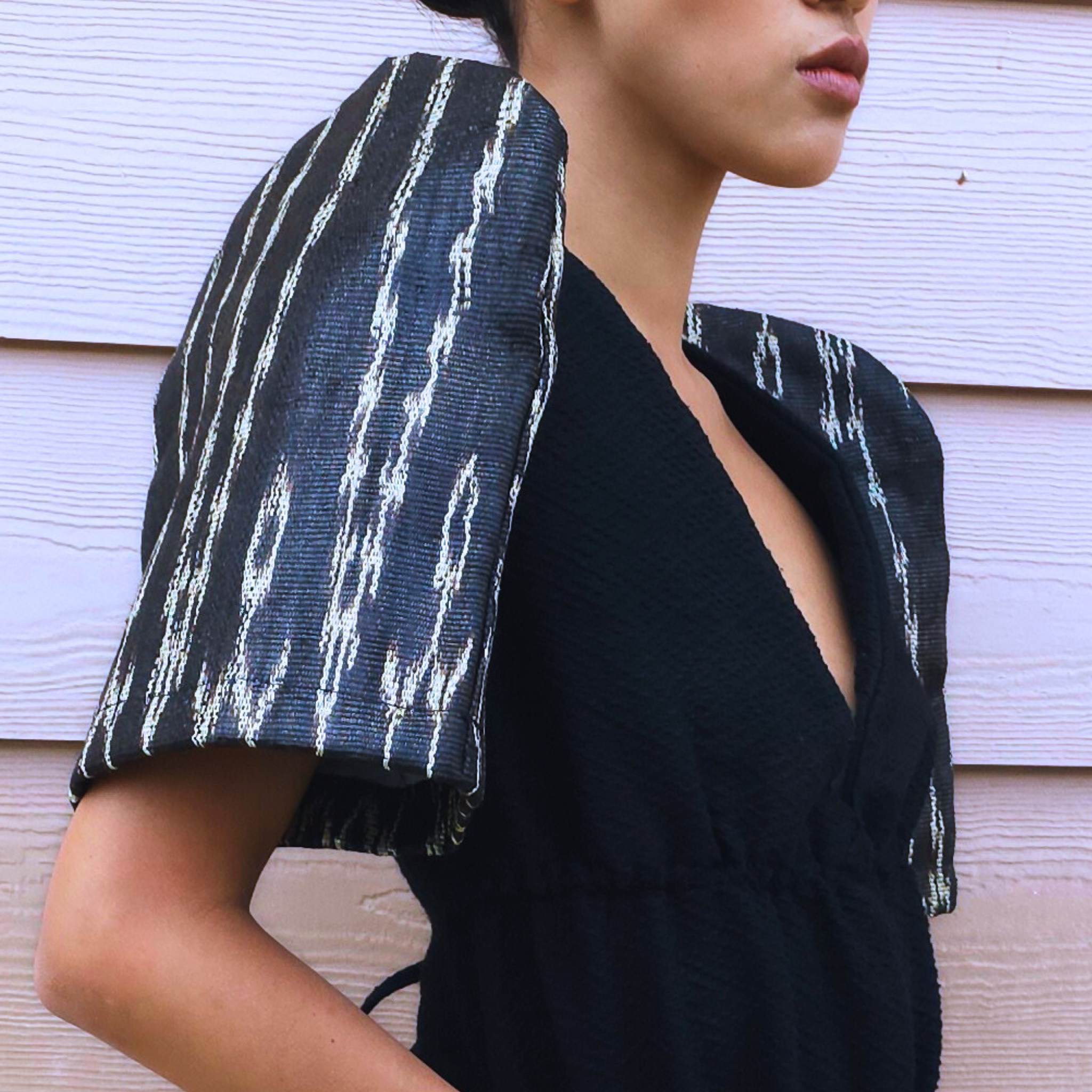 Dream River Backless Butterfly Sleeved Dress