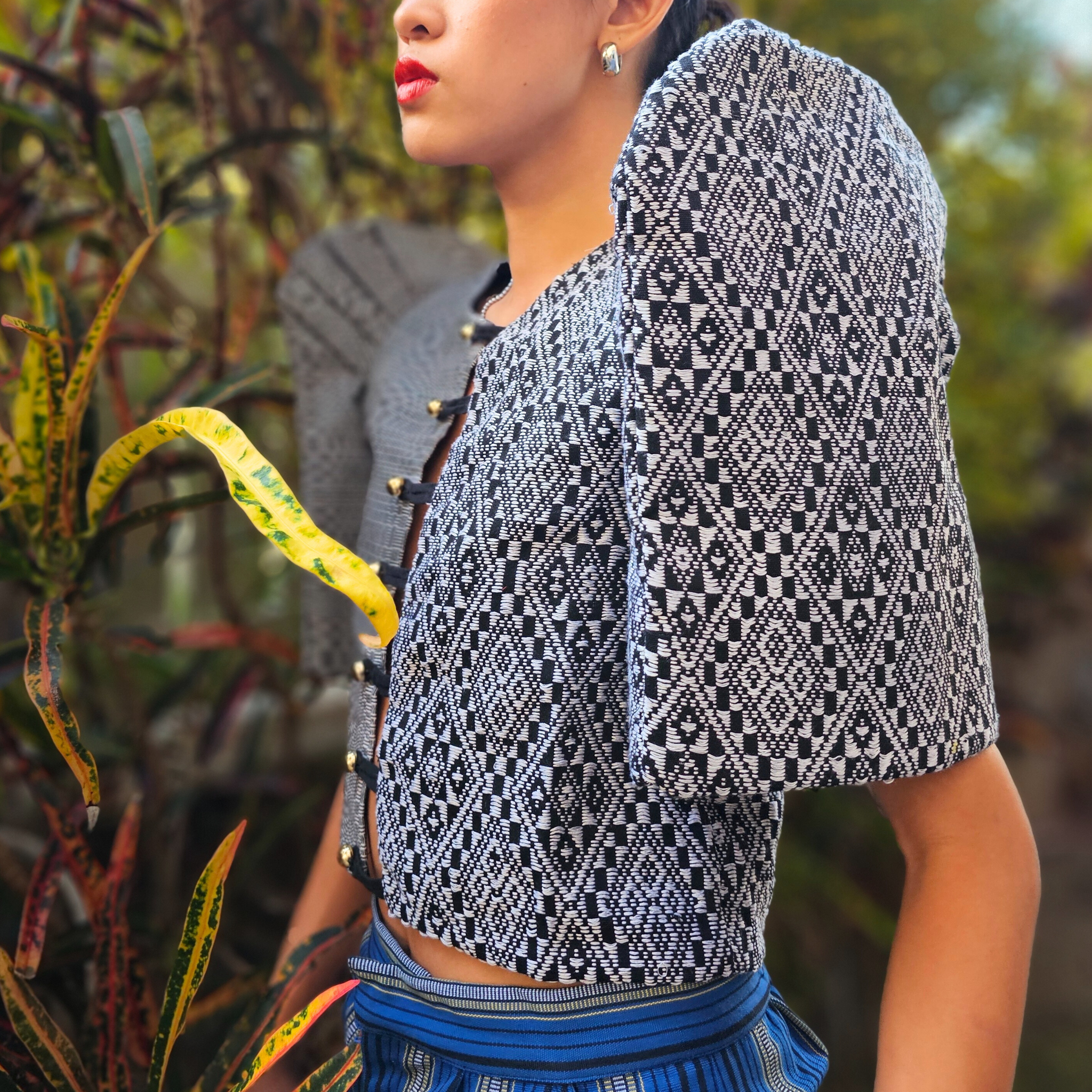 Idana Butterfly Sleeved Crop Top