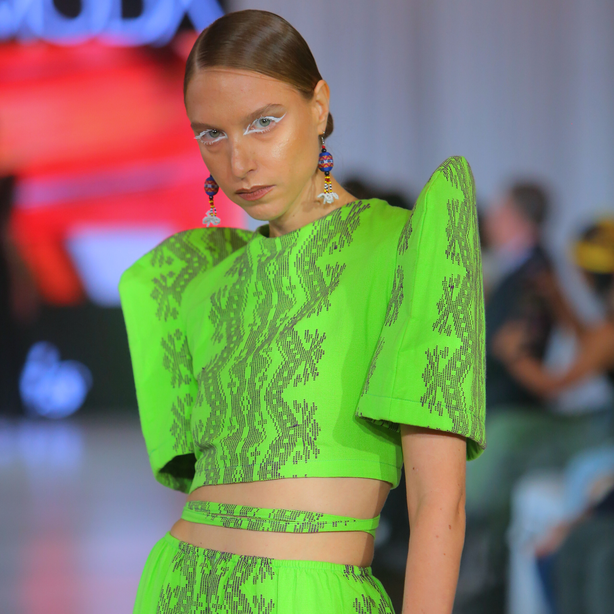 Green River back Tie Crop and Skirt (Set)