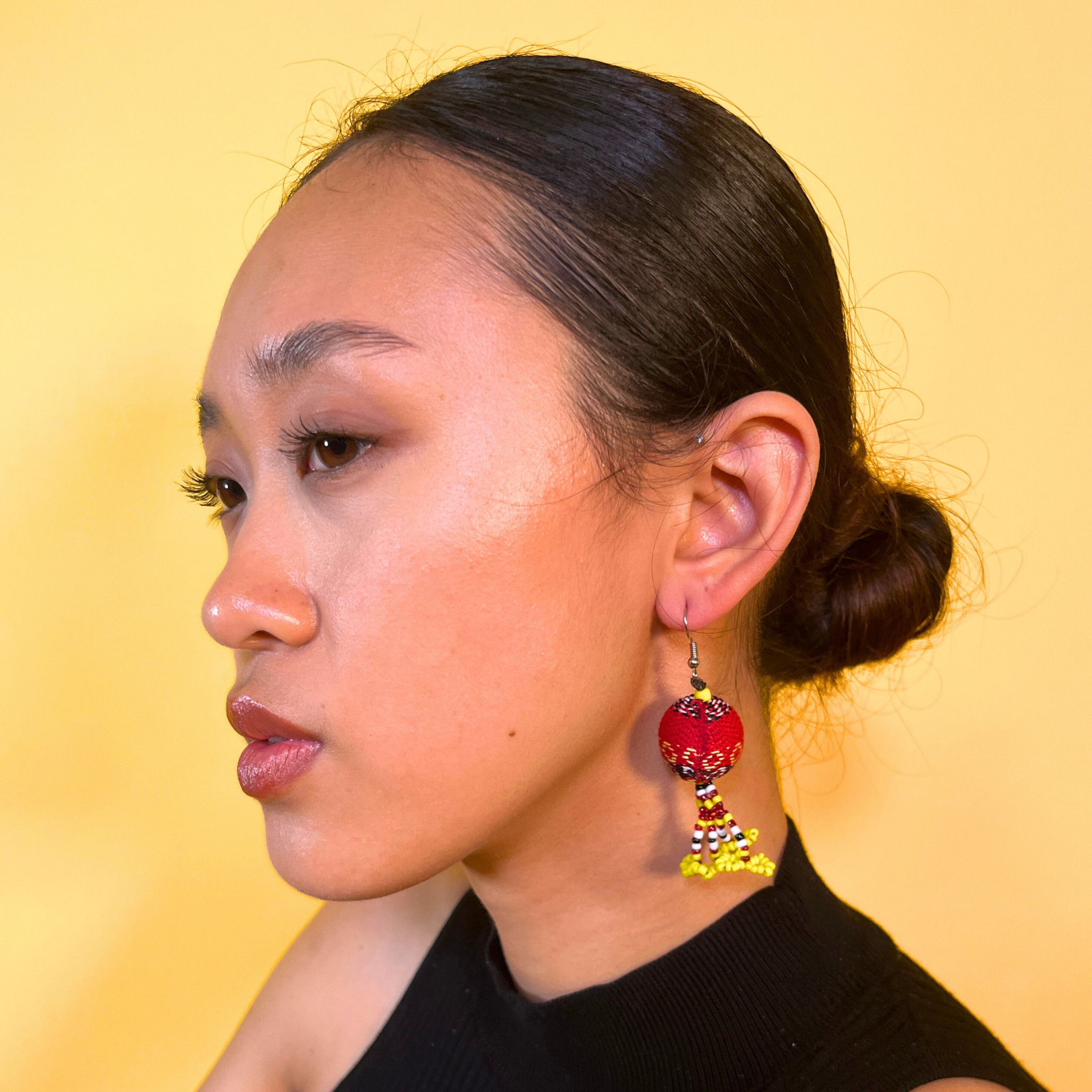 Kalinga Ball Earrings (Small Beads)
