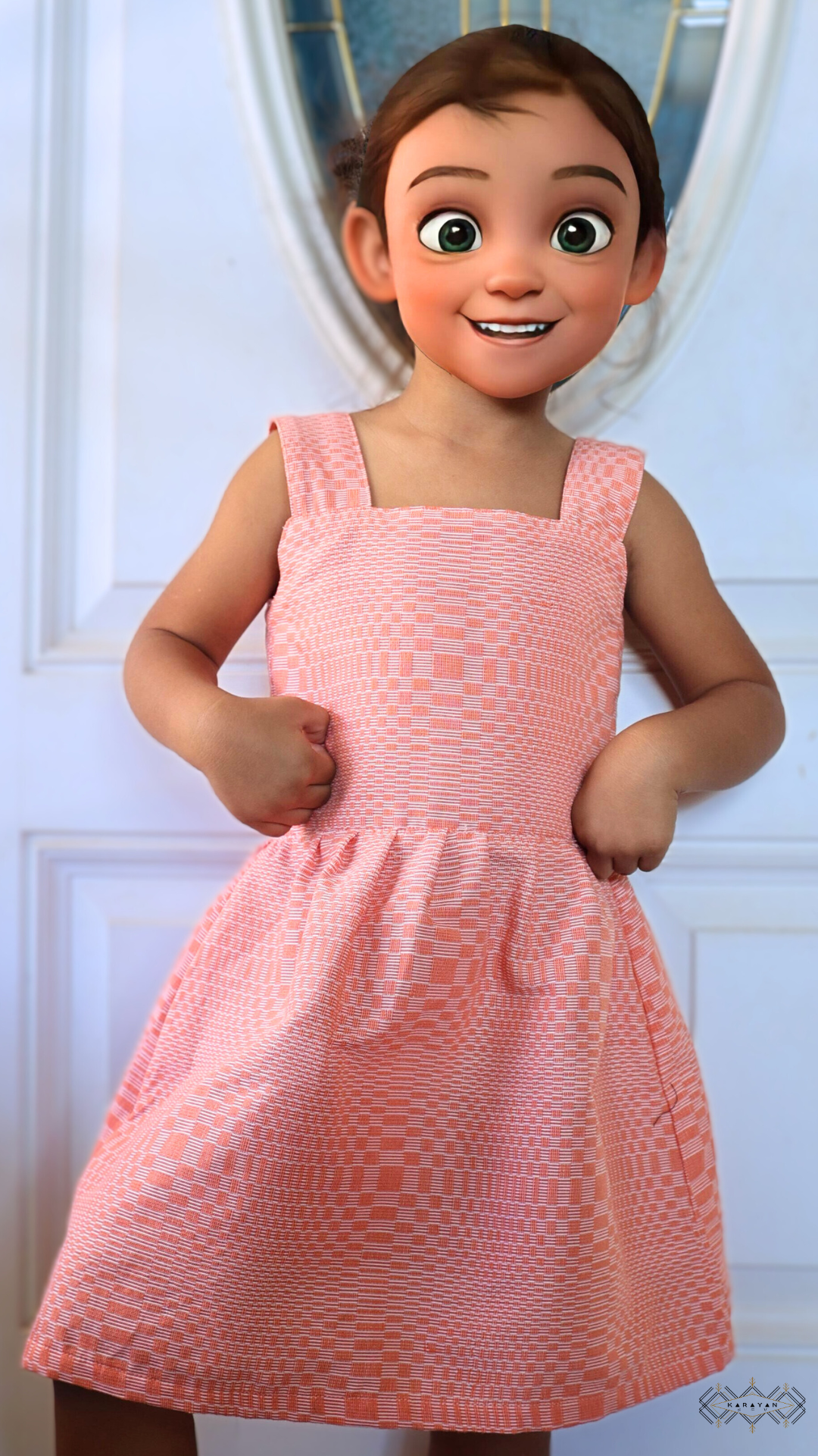 Lunita Orange Kusikus Dress (Kids)