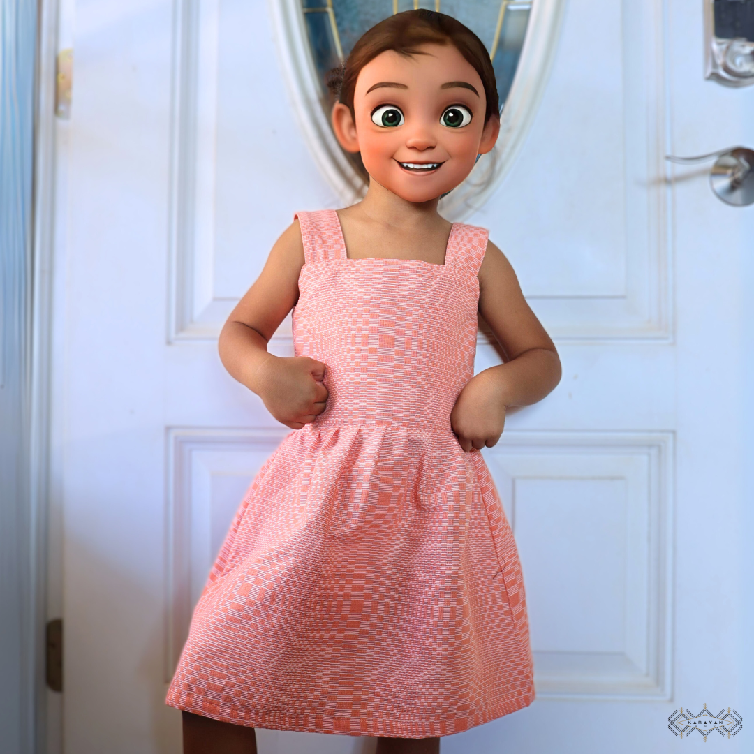 Lunita Orange Kusikus Dress (Kids)