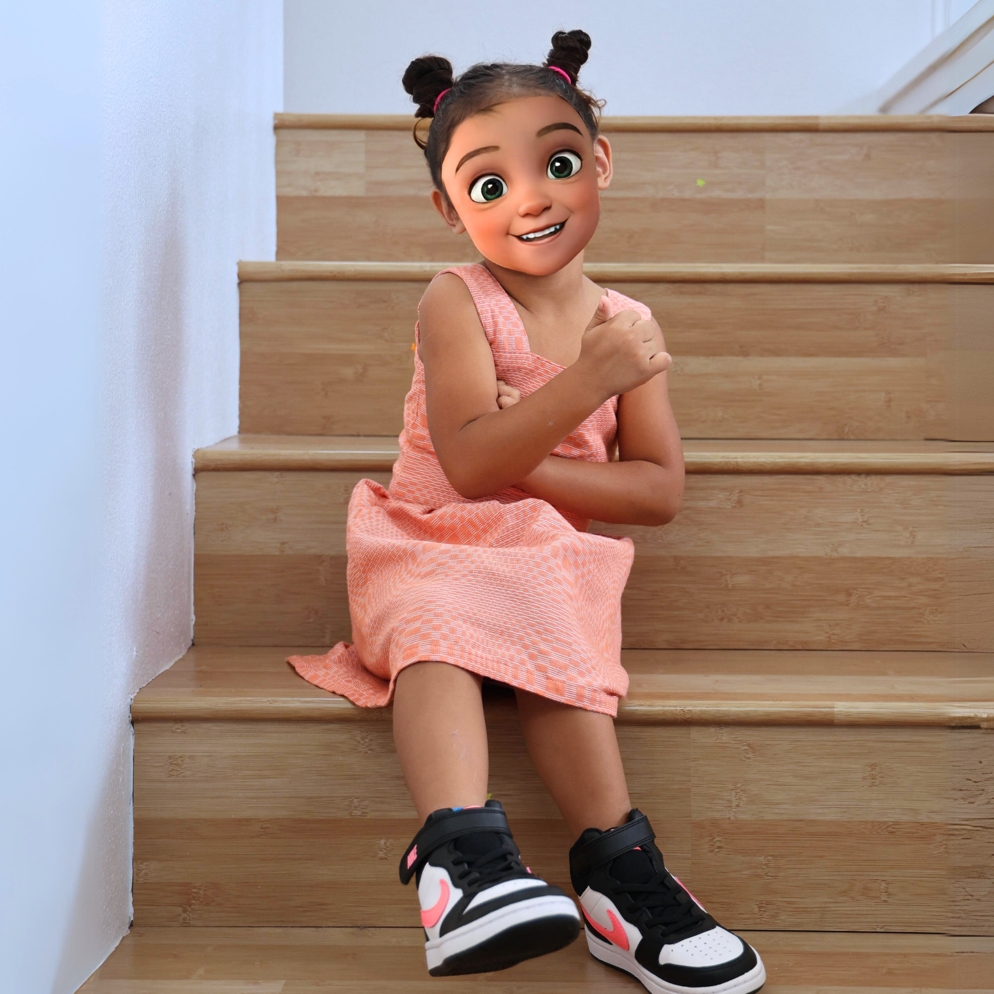 Lunita Orange Kusikus Dress (Kids)