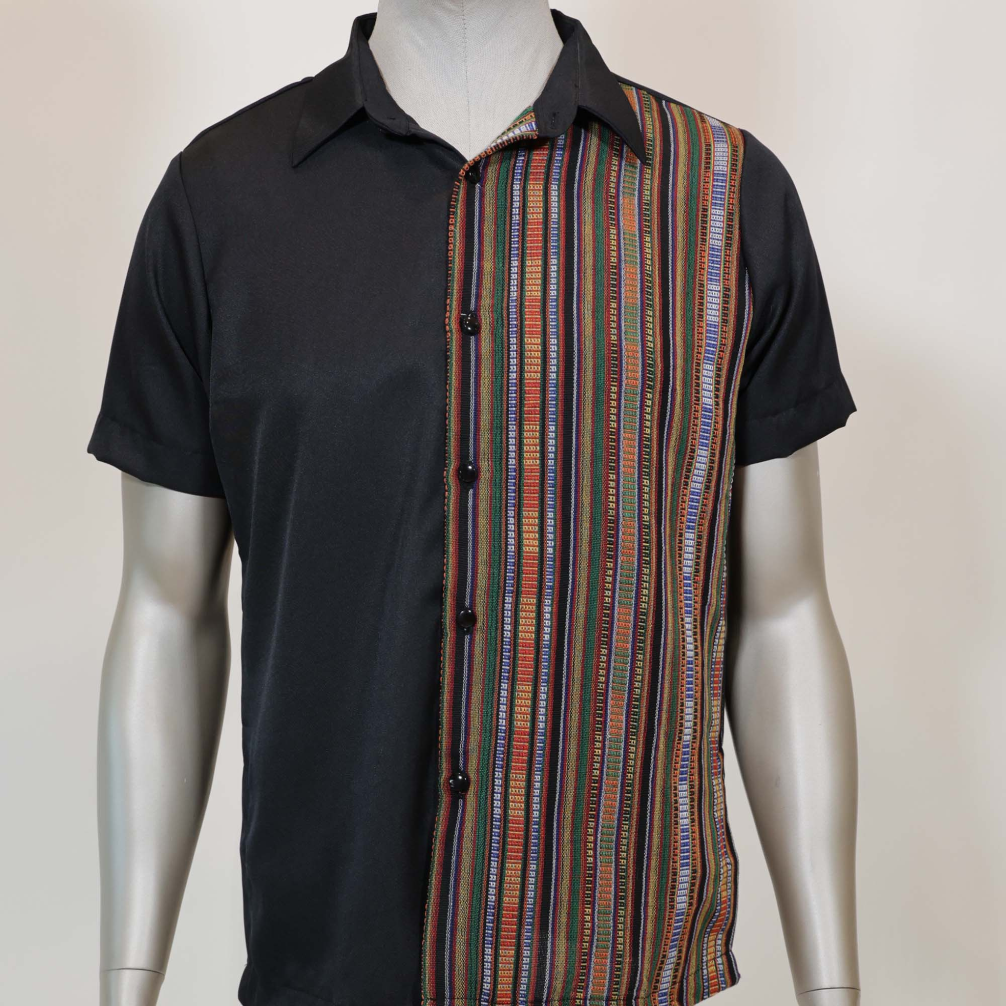 Birey Birey Short Sleeve Shirt Half Body Design