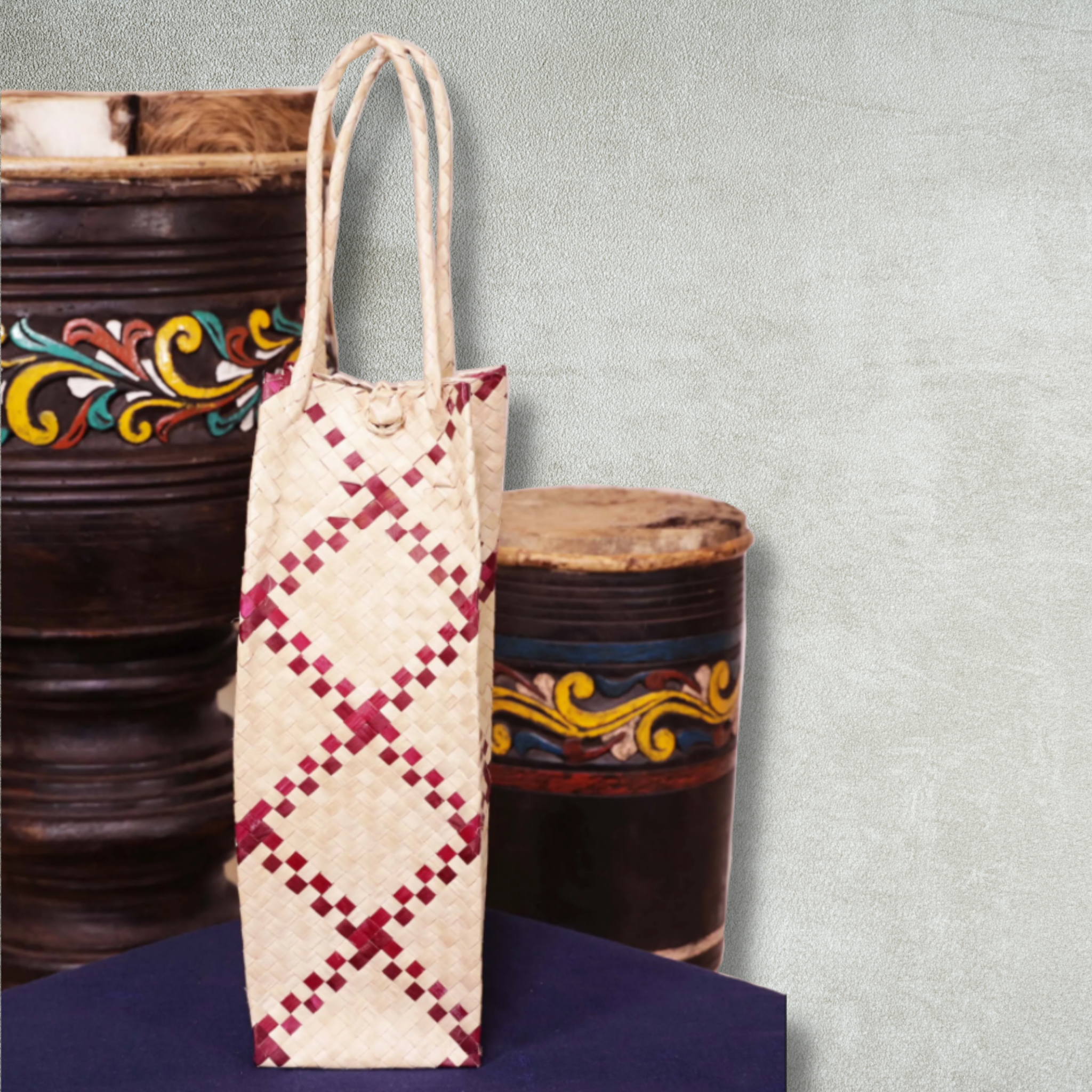 Abaca Wine Bottle Bag