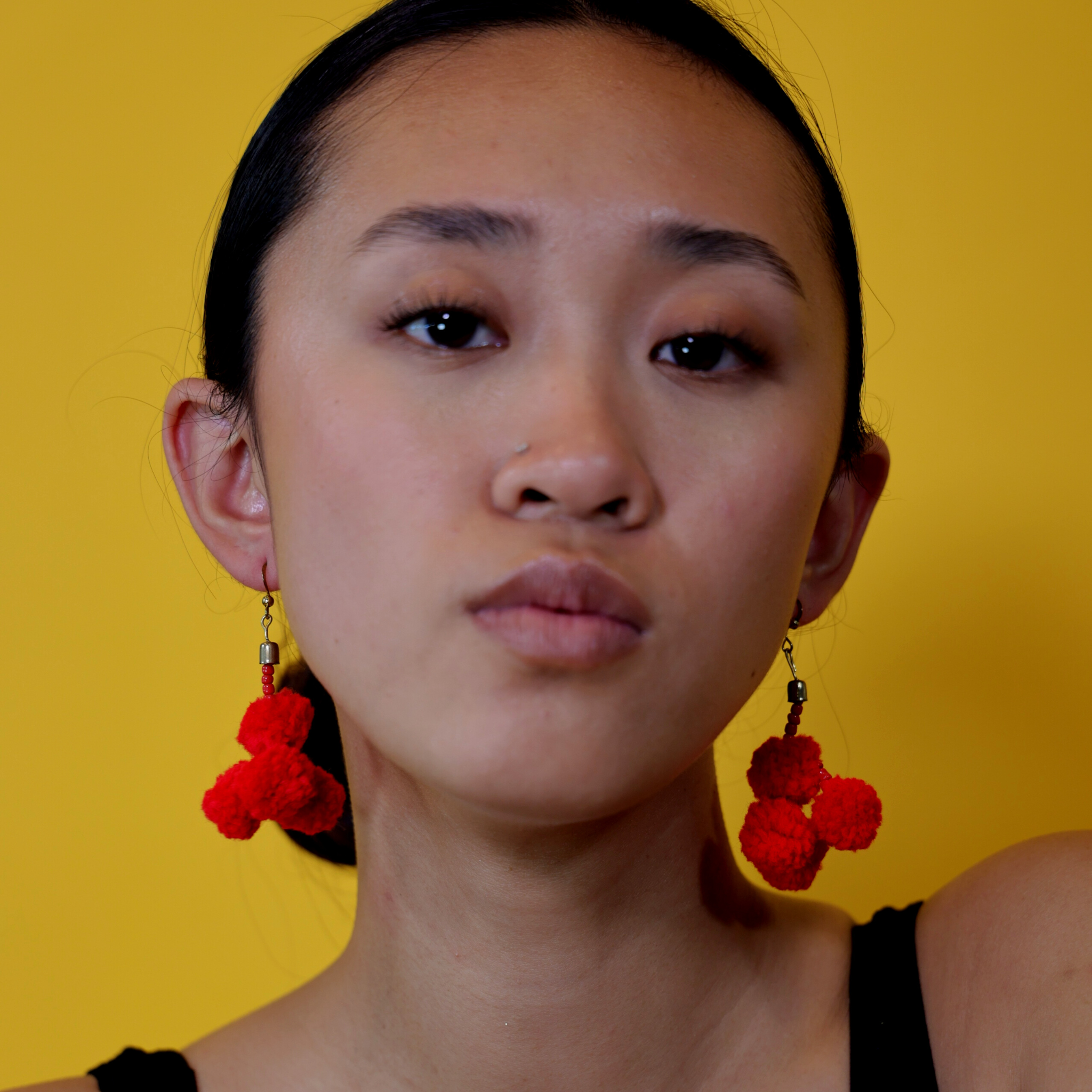 Bagobo Tagabawa Pom Pom Earrings