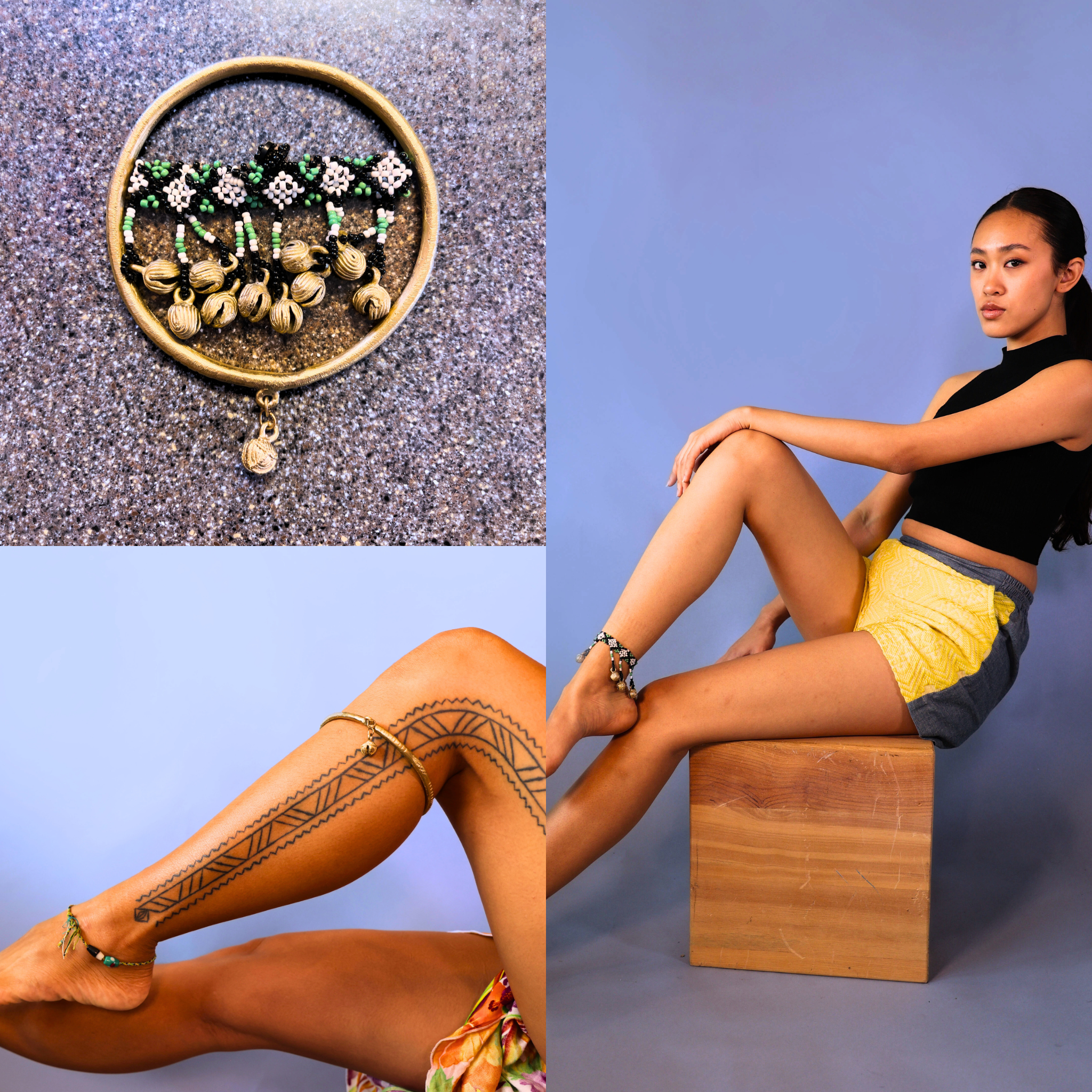 Brass Singkil Anklet Set