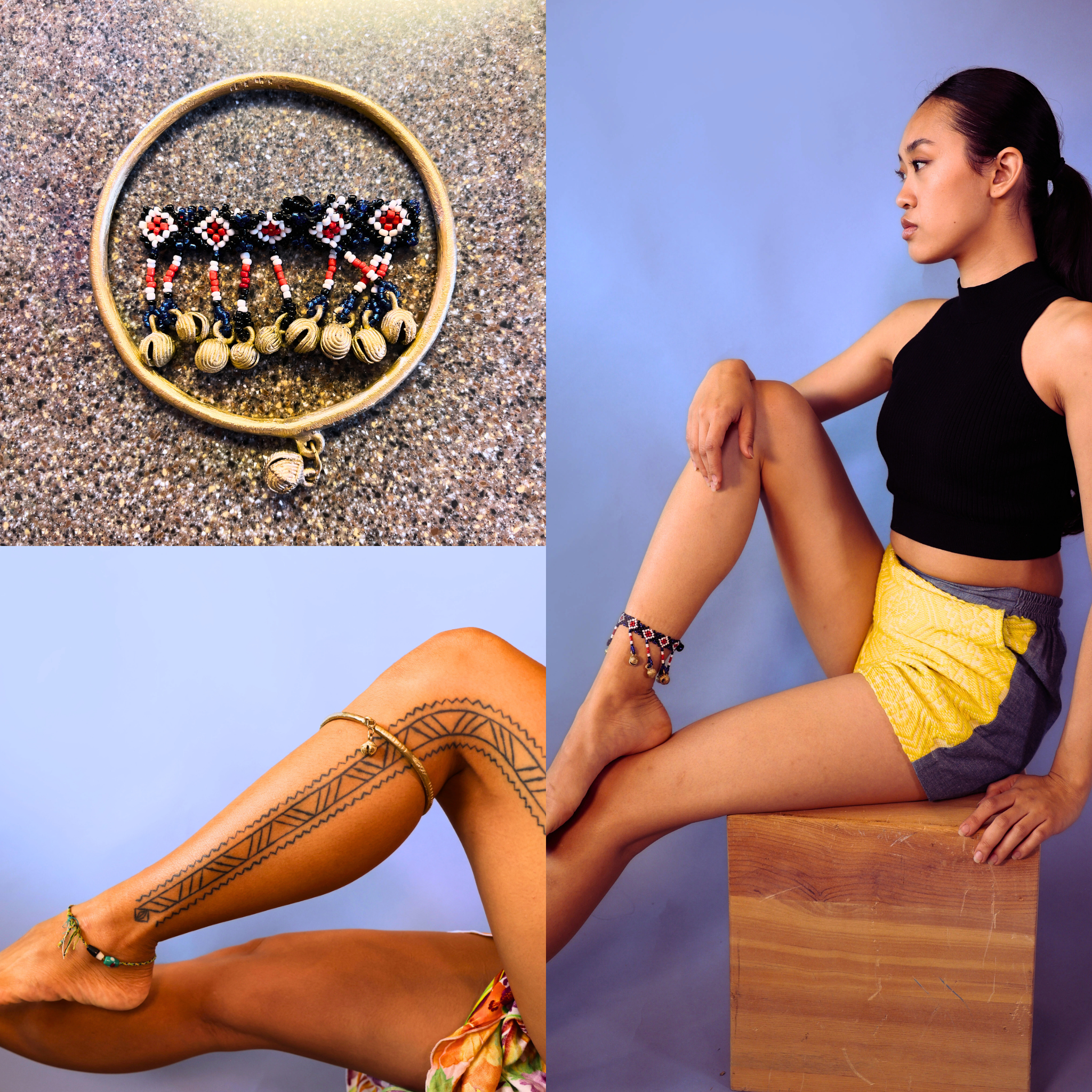 Brass Singkil Anklet Set