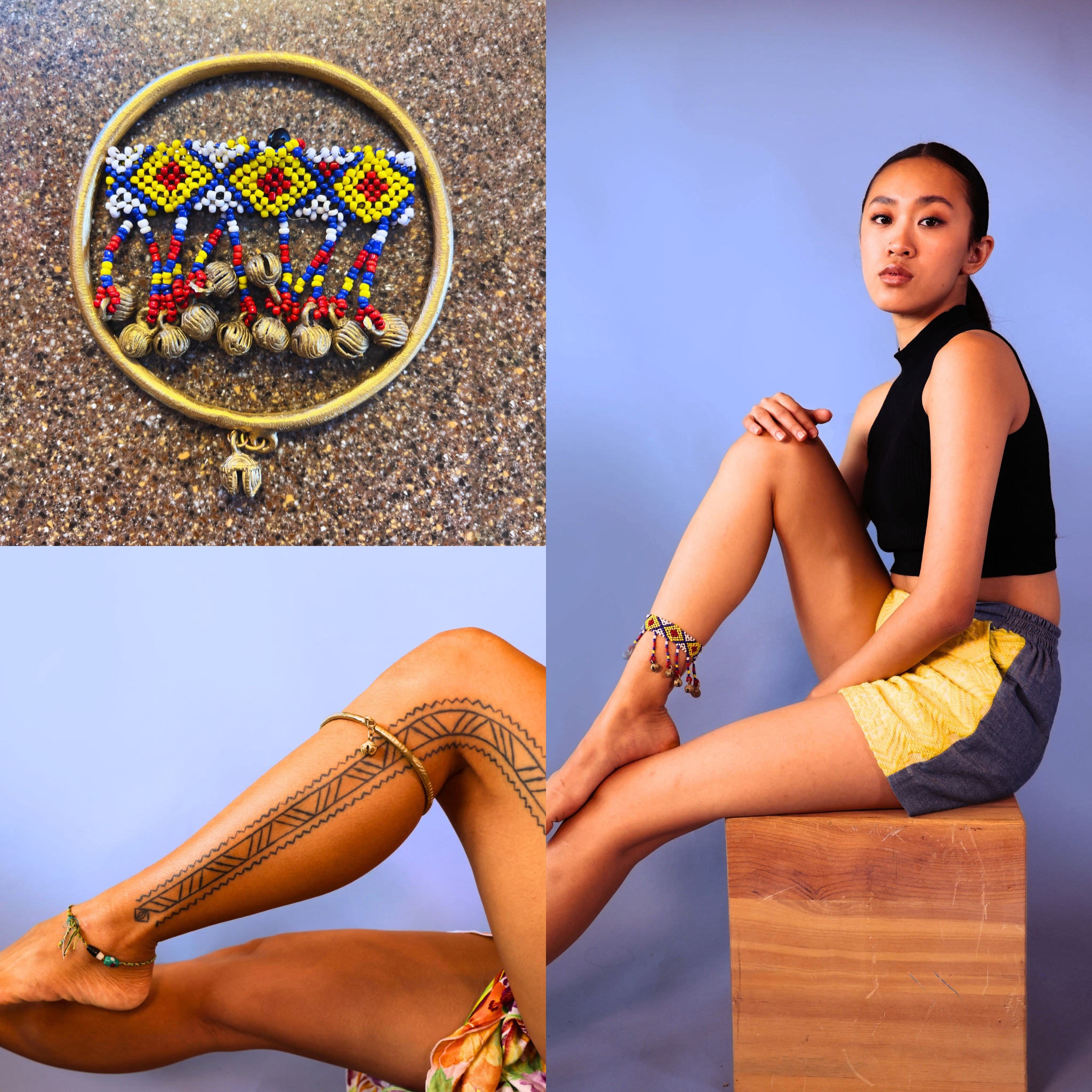 Brass Singkil Anklet Set