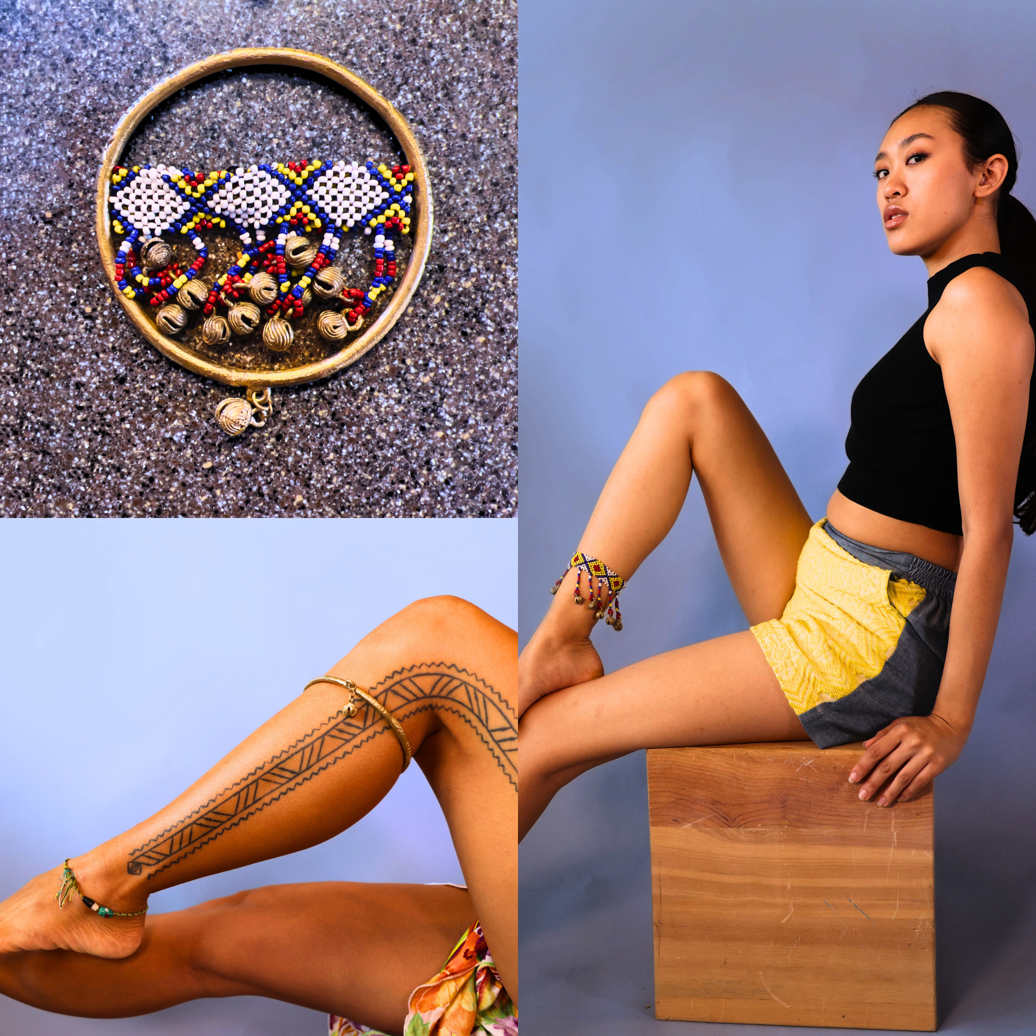 Brass Singkil Anklet Set