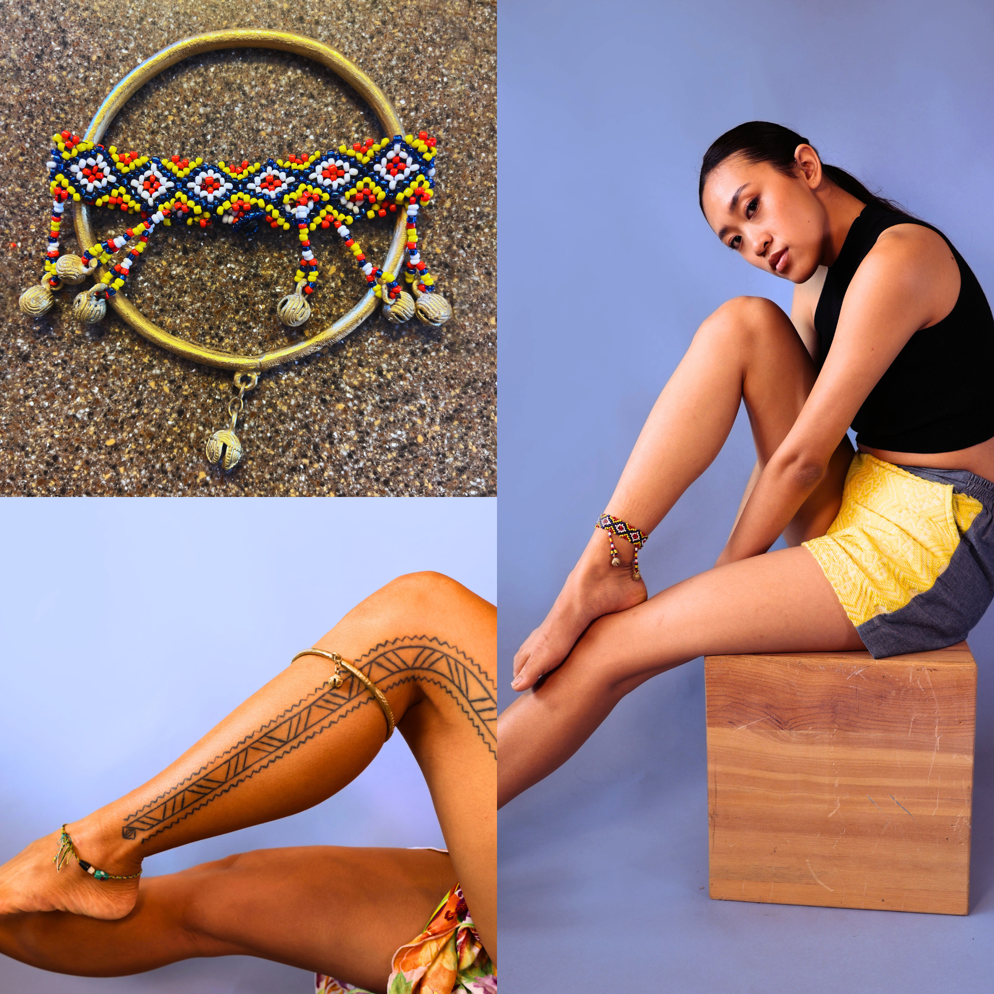 Brass Singkil Anklet Set