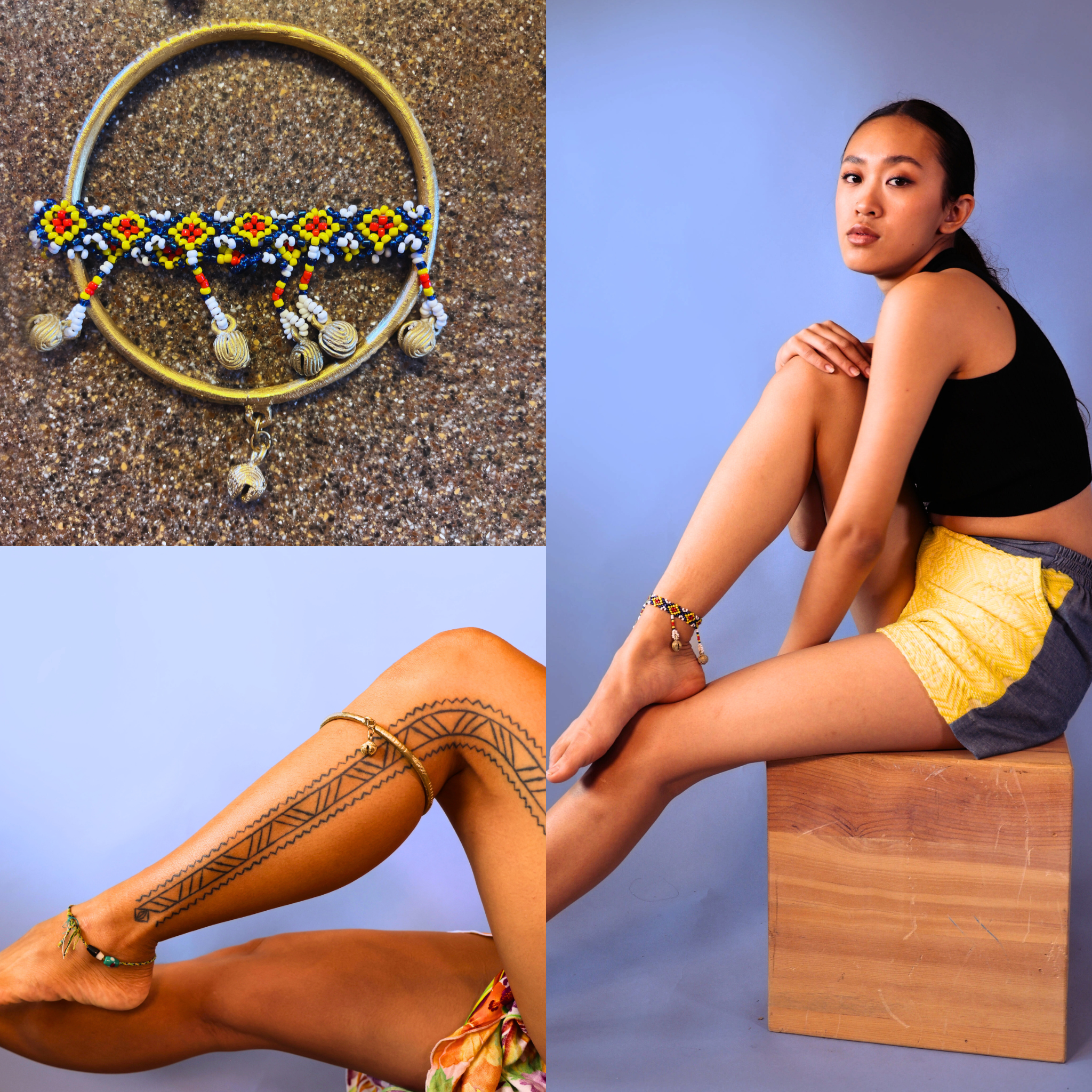 Brass Singkil Anklet Set