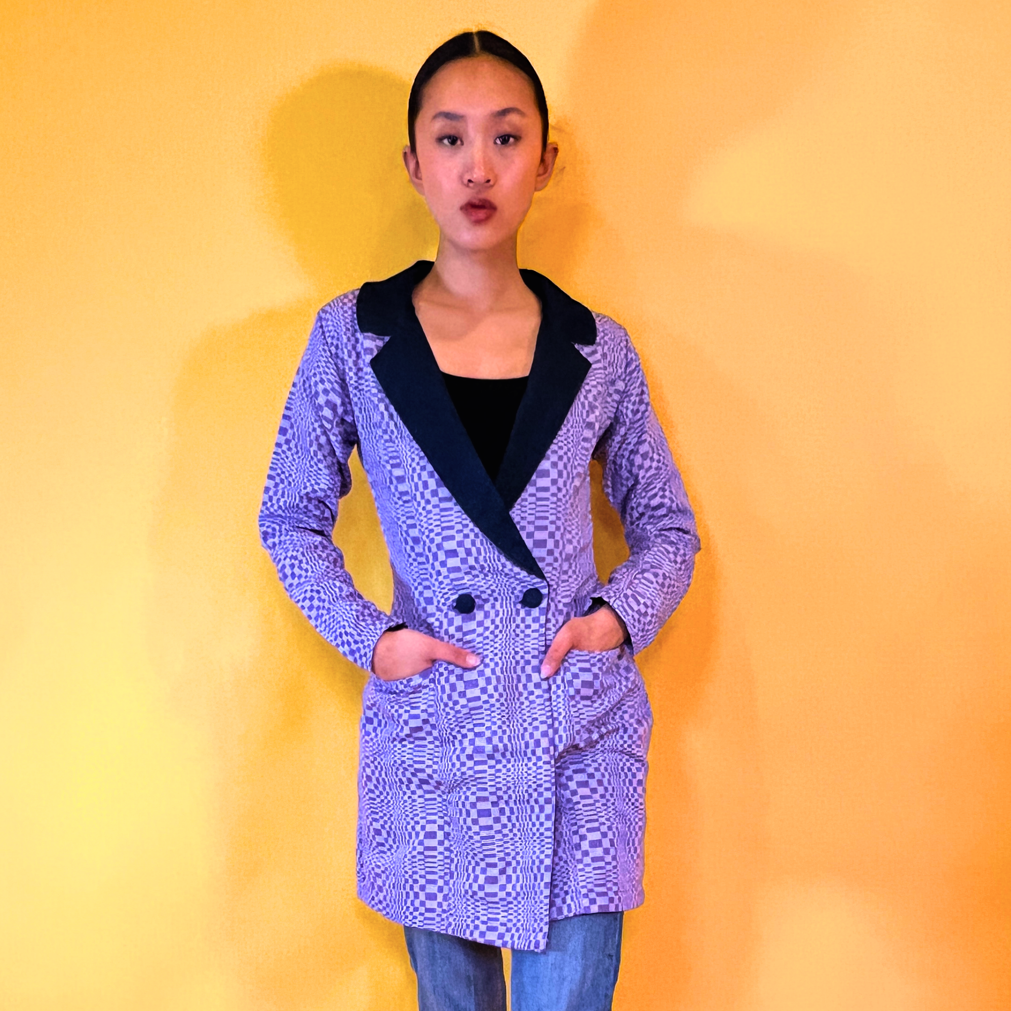 Purple Yam Long Blazer