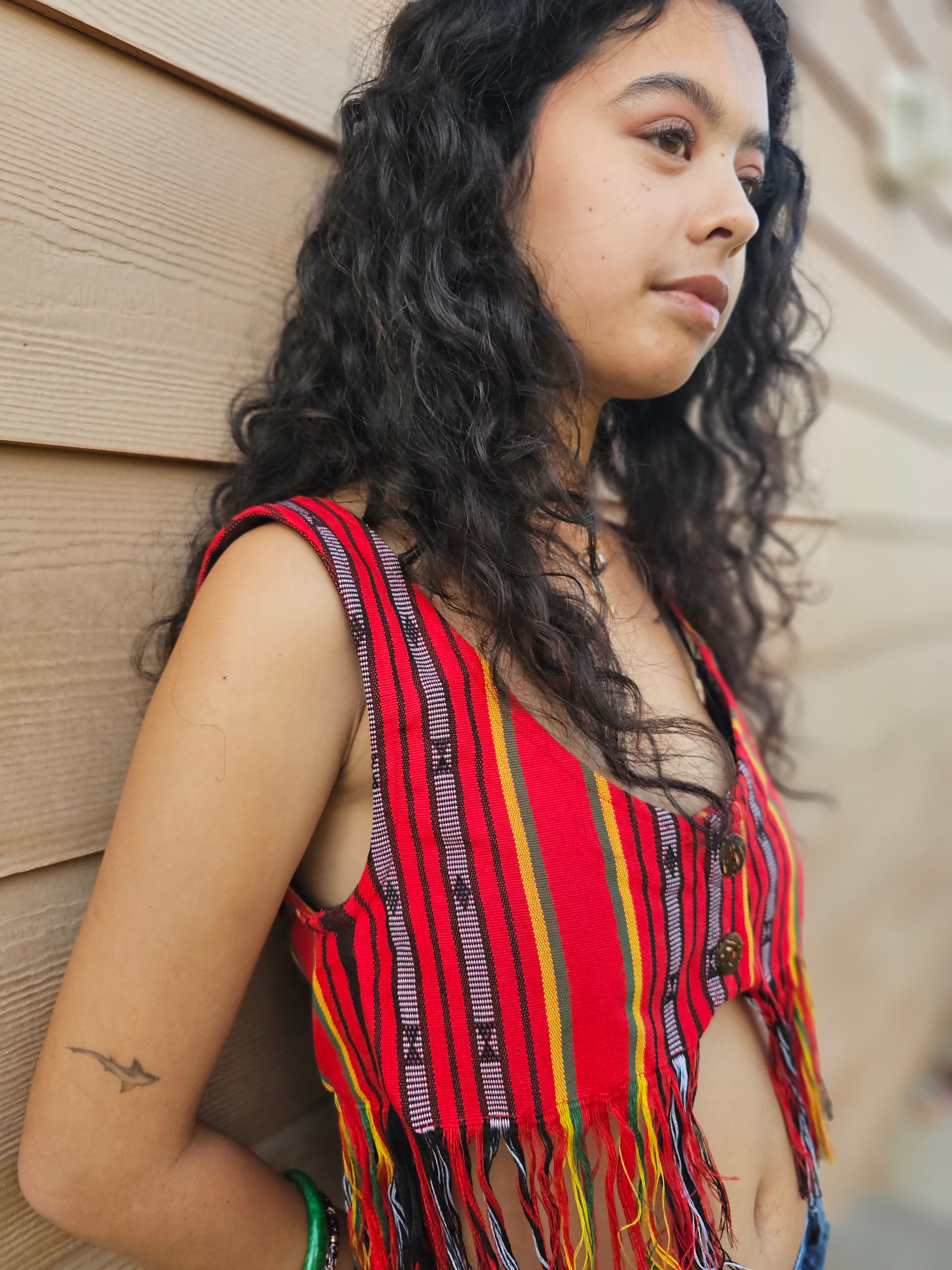 Aurora Crop Top with Fringe
