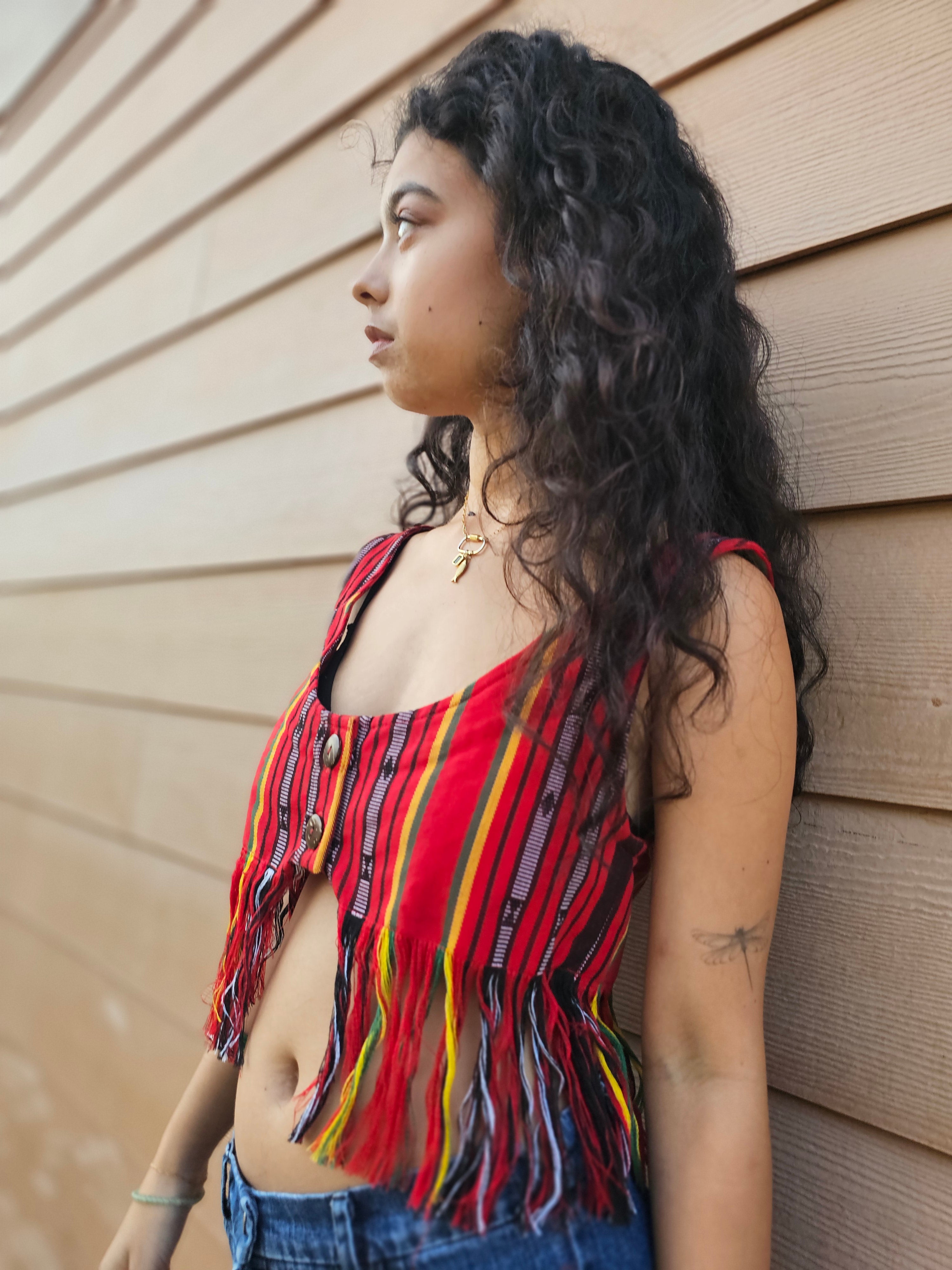 Aurora Crop Top with Fringe