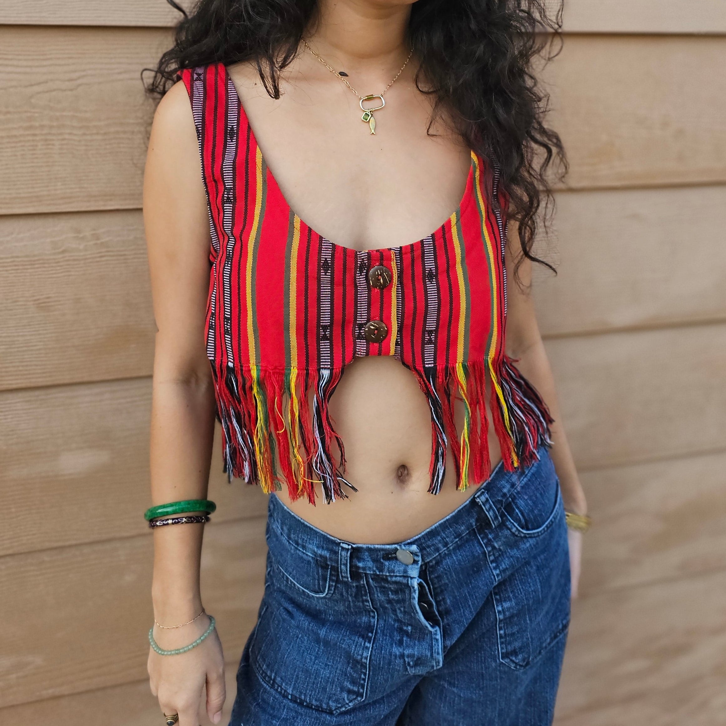 Aurora Crop Top with Fringe