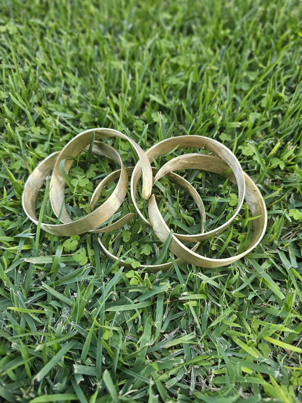 Thick Plain Brass Bangles