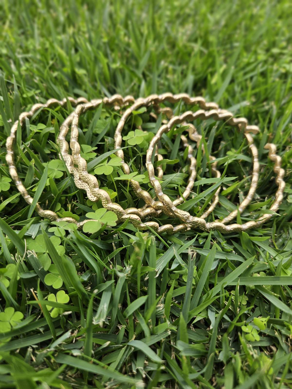 Snake Thin Brass Bangles