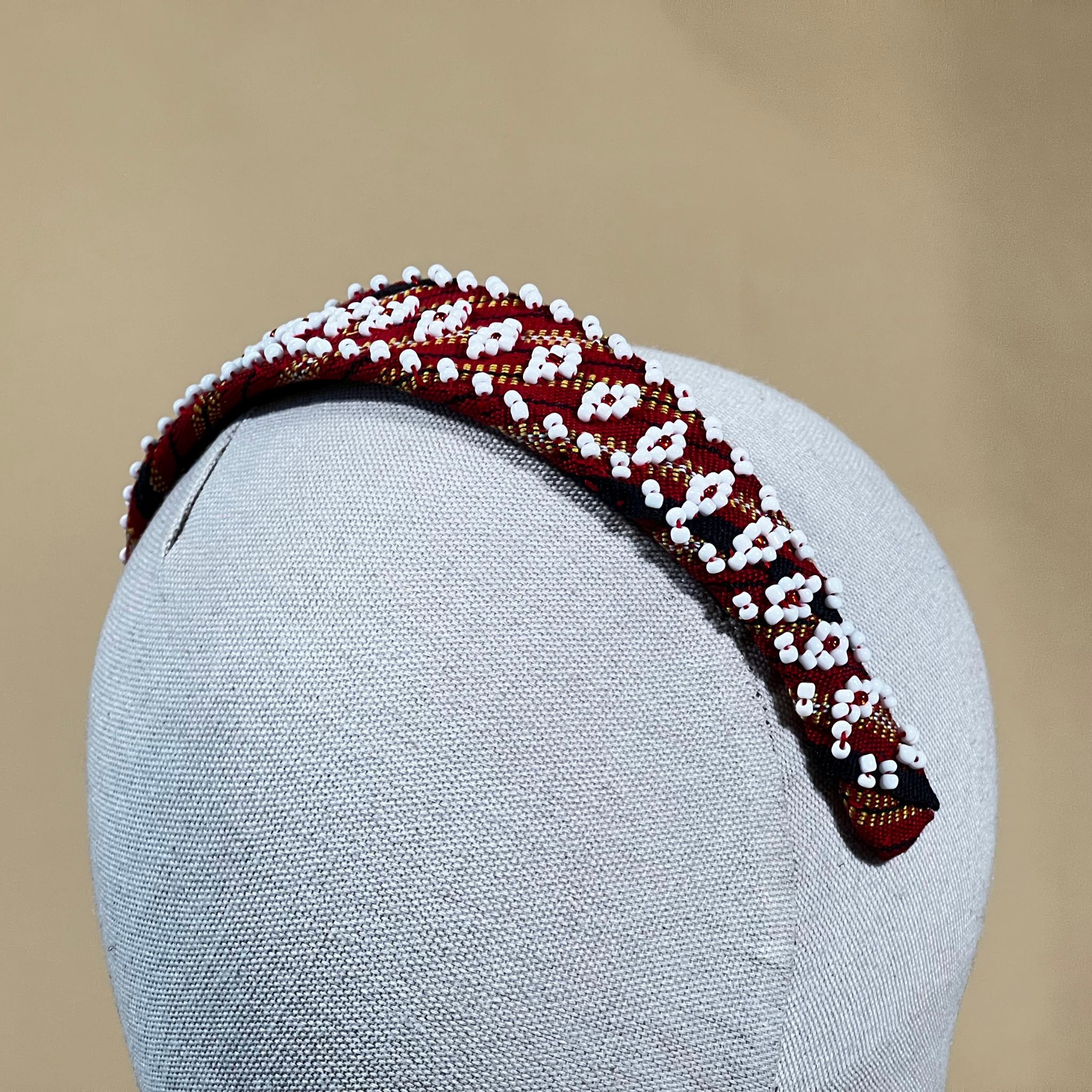 Beaded headband clearance